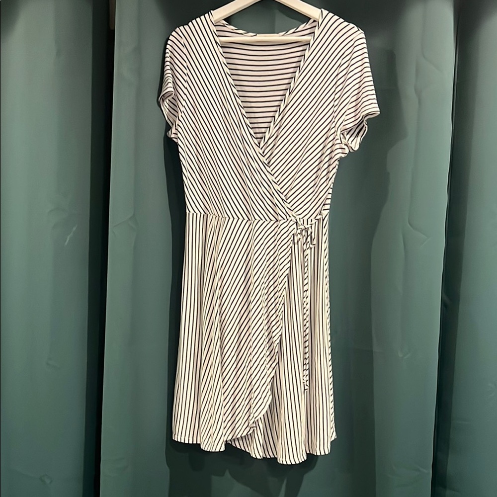 Striped Wrap Dress